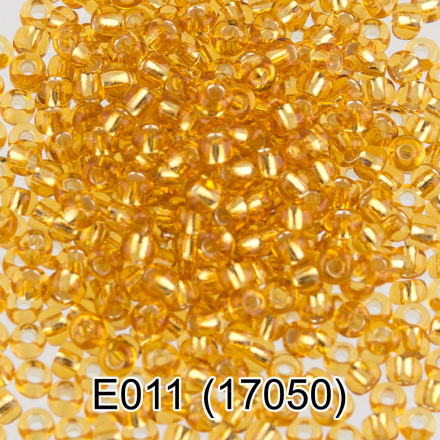 17050 (E011) золотистый круглый бисер Preciosa 5г