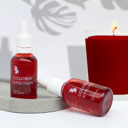 COLORUS красный (жирорастворимый) краситель жидкий для свечей 30г