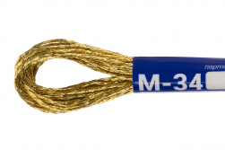 М-34 золотой, металлик Gamma, 8м