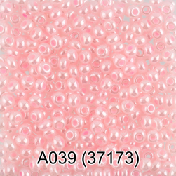37173 (A039) розовый перламутровый круглый бисер Preciosa 5г