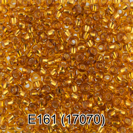17070 (E161) янтарный круглый бисер Preciosa 5г