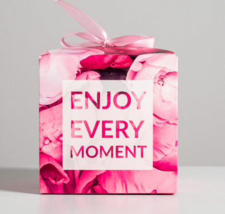 5218403 &quot;Enjoy every moment&quot; коробка подарочная 12х12х12 см