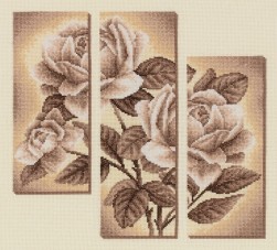 C-1894 &quot;Триптих с розами&quot; набор для вышивки крестом