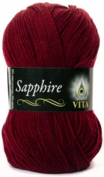 Sapphire (Vita) 1519 бордовый, пряжа 100г