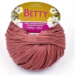 Betty (Weltus) 104 пыльная роза, пряжа 50г