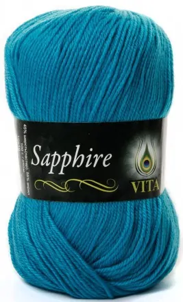 Sapphire (Vita) 1523 голубая бирюза, пряжа 100г