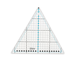 QRL-09 линейка треугольная для пэчворка 20х23 см