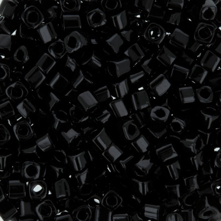 TOHO CUBE 1,5 мм 0049 черный, бисер 5 г (Япония)