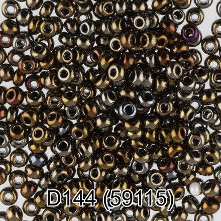59115 (D144) бронзовый круглый бисер Preciosa 5г