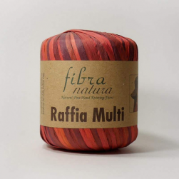 Raffia Multi (Fibra Natura) 117-02 розовый, пряжа 35г