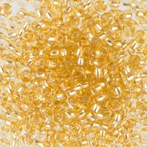 17020 (E199) св.золотистый круглый бисер Preciosa 50г