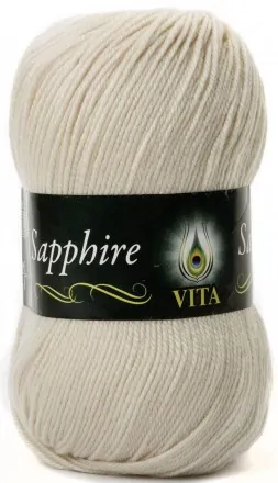 Sapphire (Vita) 1527 экрю, пряжа 100г