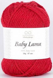Baby Lama (Infinity) 4219 красный, пряжа 50г