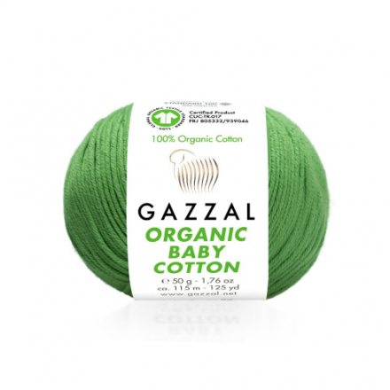 Organic Baby Cotton (Gazzal) 440 розмарин, пряжа 50г